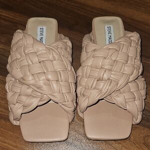 Steve Madden Women's Beige Braided Sandals
